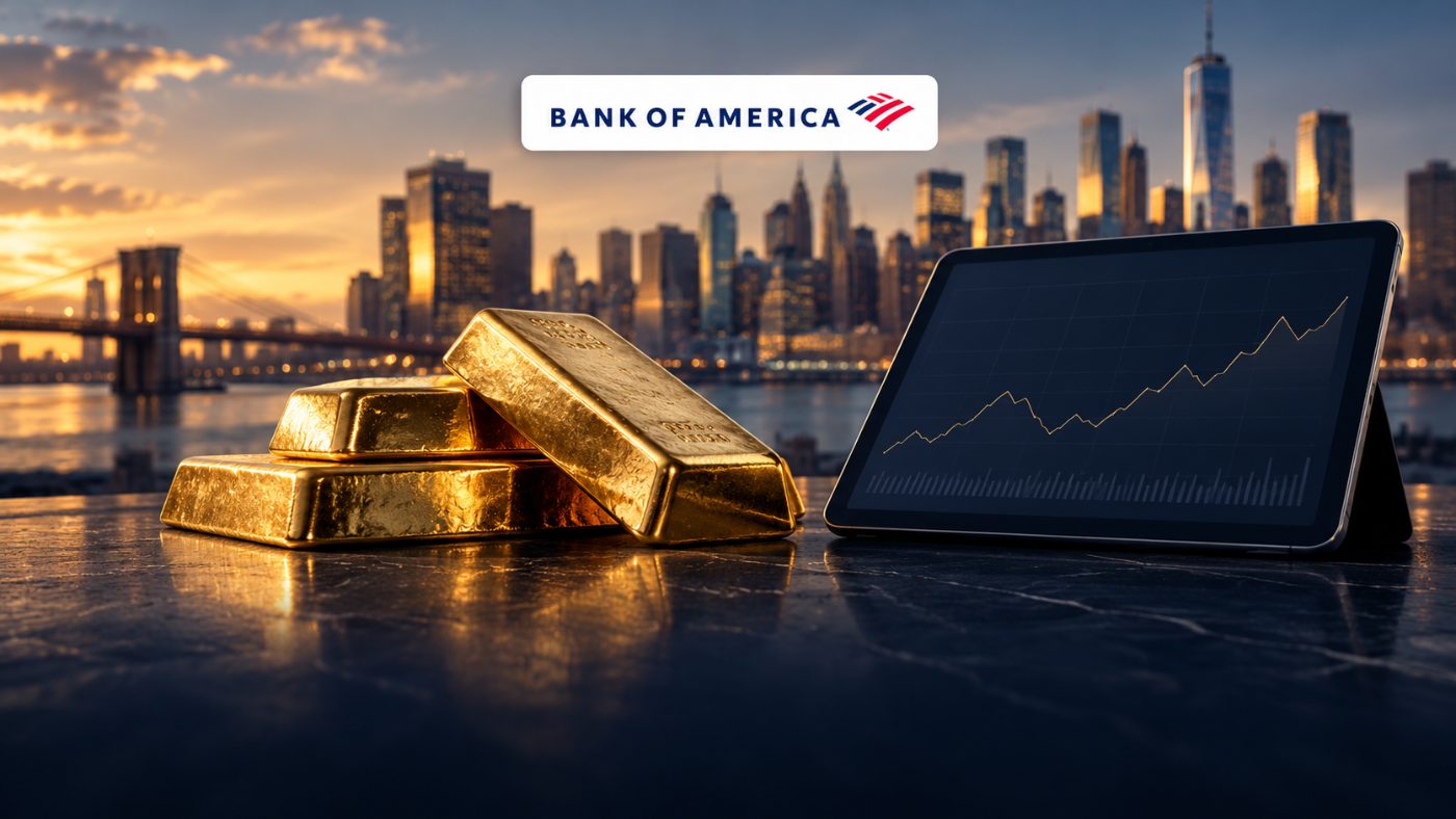 Bank of America: Gold Won't Hold Above $4,000, Average $4,813 in 2027