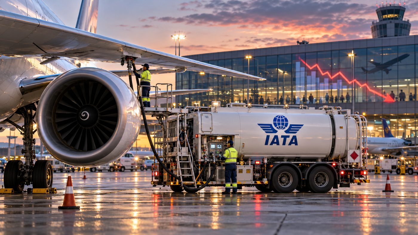 European Jet Fuel Hits Highest Level Since April as IATA Slashes 2026 Profits