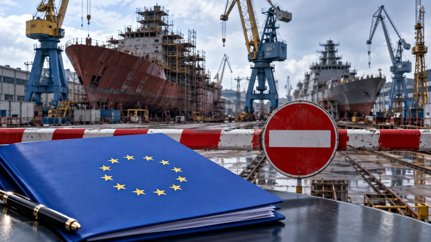 EU Sanctions Major Russian Shipyards in Broadest Expansion Since 2022