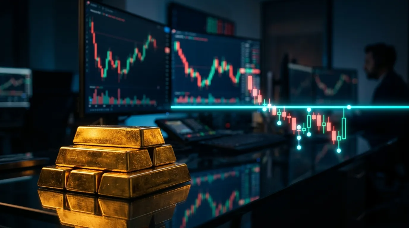 Gold Pulls Back from Record Peak of $5,608 in January, Finds Support at $4,500