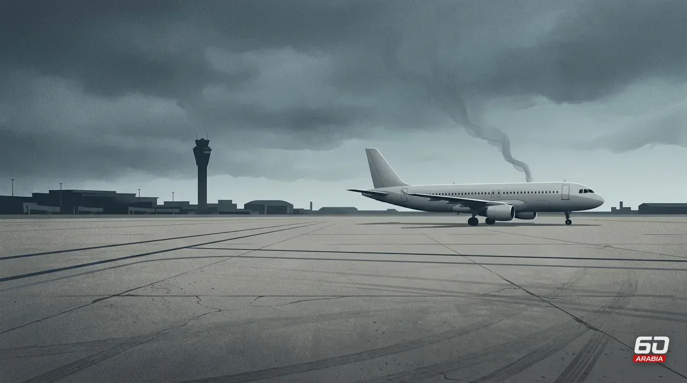 Smoke From Aircraft at Riyadh Airport After Houthis Claim Missile Target