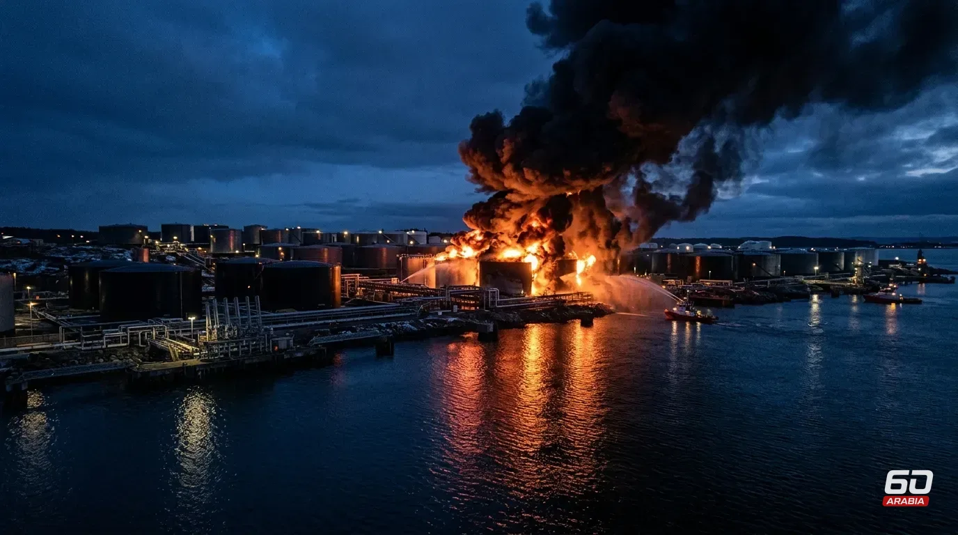 Ukrainian Drones Set Fire to Oil Terminal in St. Petersburg