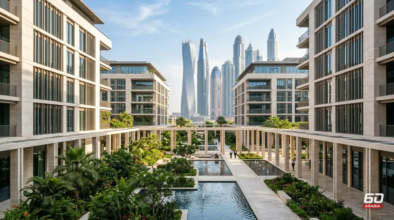 «H&H» تكشف «ووتر غاردنز»: 4 مبانٍ في مركز دبي المالي