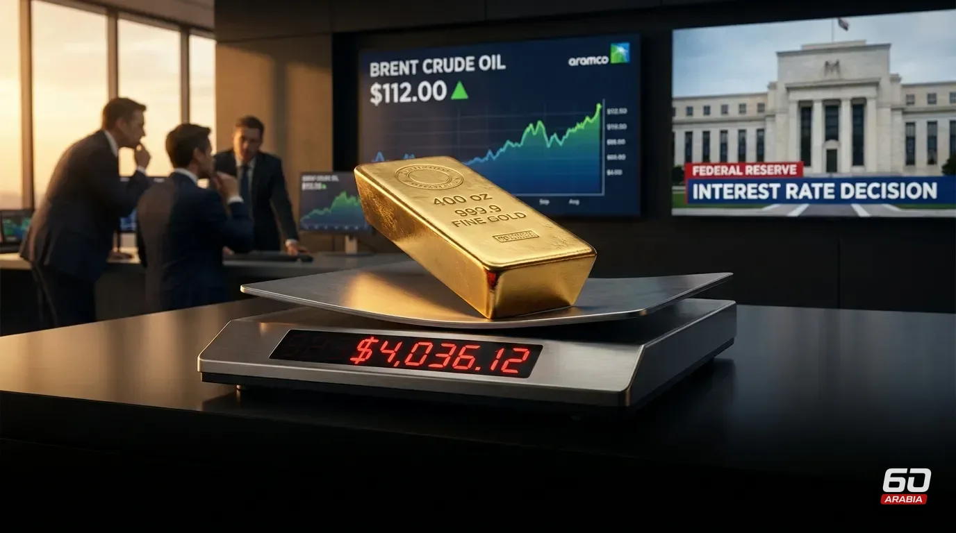 Gold Drops More Than 2% to $4,036 Amid Oil Rally and Fed Anticipation