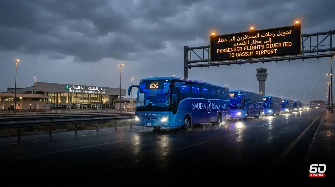 Riyadh Airport Remains Closed to Passengers as Airlines Reroute Flights to Al-Qassim