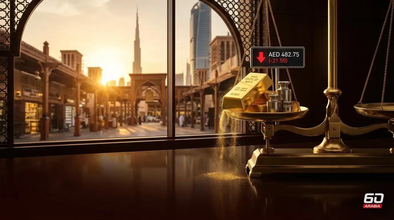 24-Karat Gold in Dubai Drops 21.50 Dirhams in Five Days