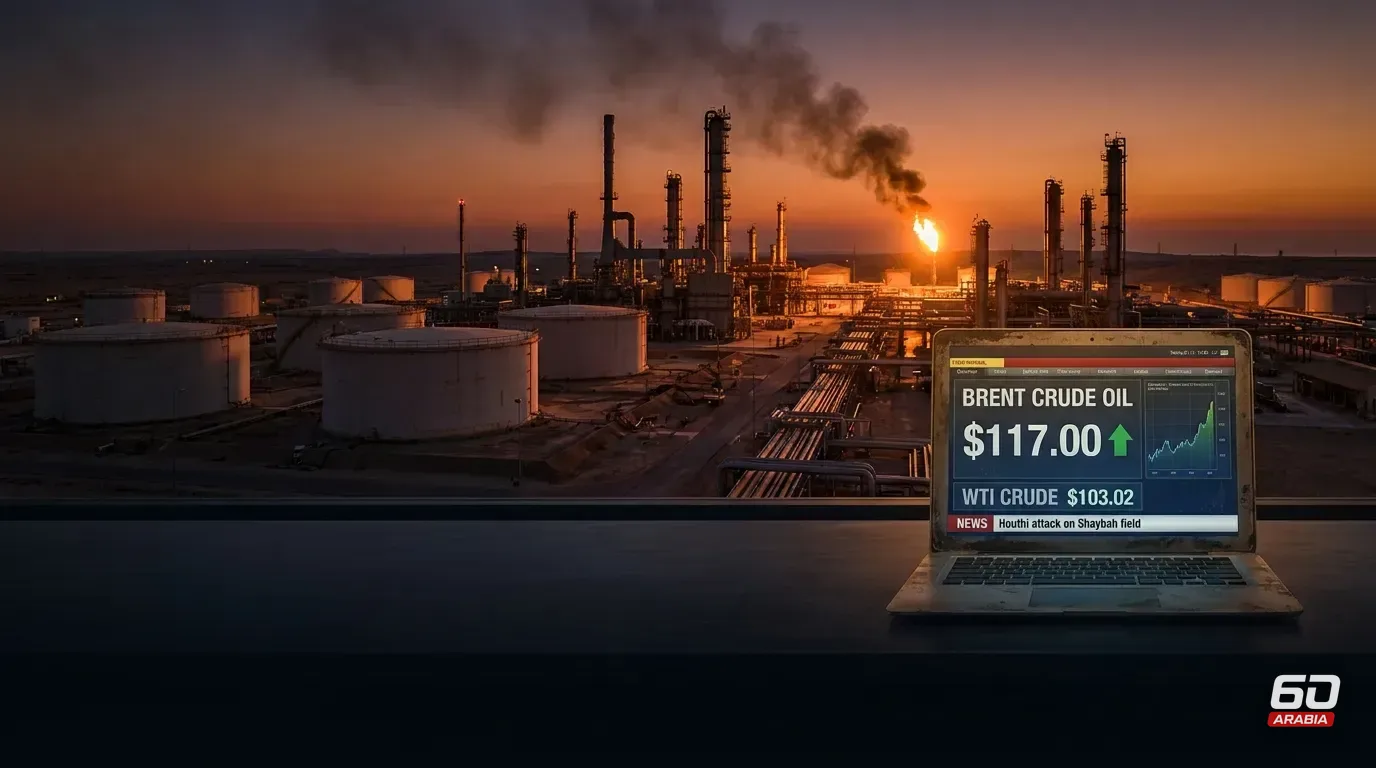 Brent Surpasses $117 Following Houthi Strike on Shaybah Field