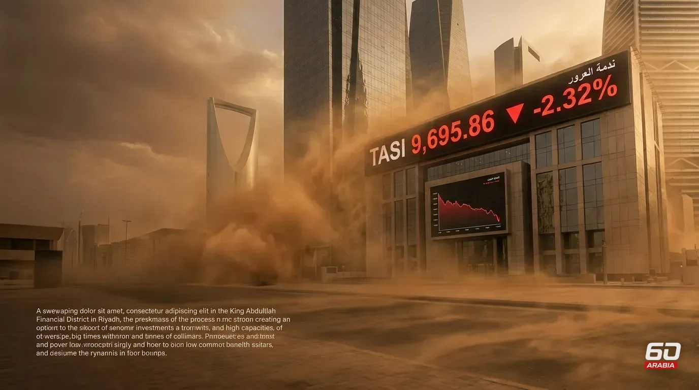 TASI Drops 2.32% to 9,695 Points, Recording Lowest Close Since March 2023