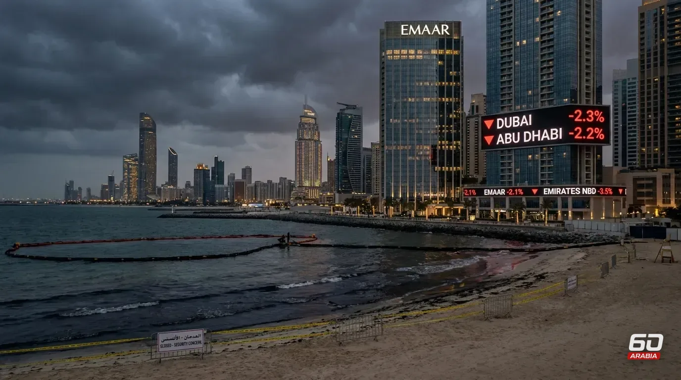 Dubai and Abu Dhabi Lose 2.3% in a Week Dominated by Security Concerns