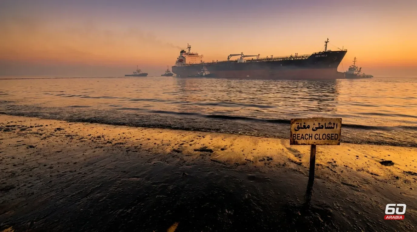 Umm Al Quwain Closes Its Beaches Following Oil Spill from Tanker off Coast