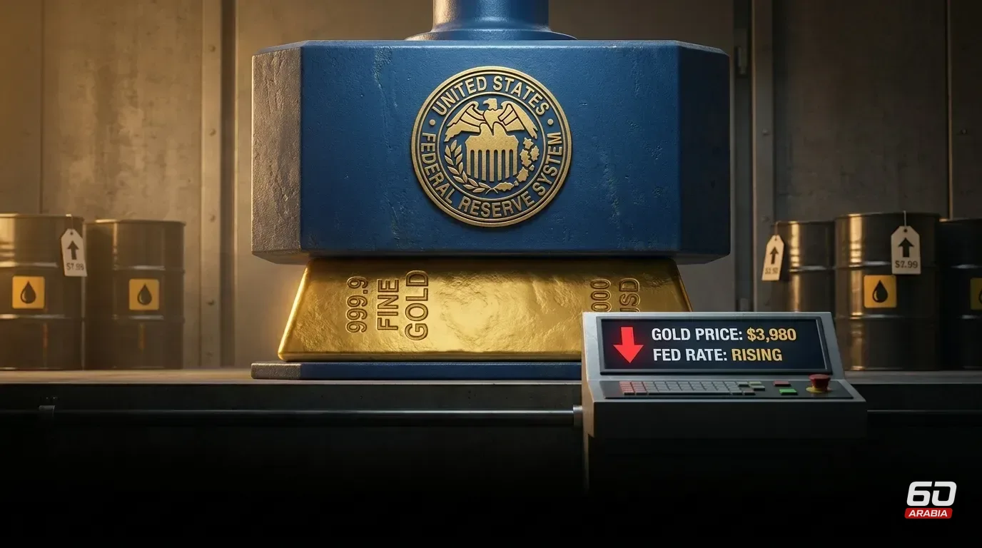 Gold drops below $4,000 as rate hike bets rise