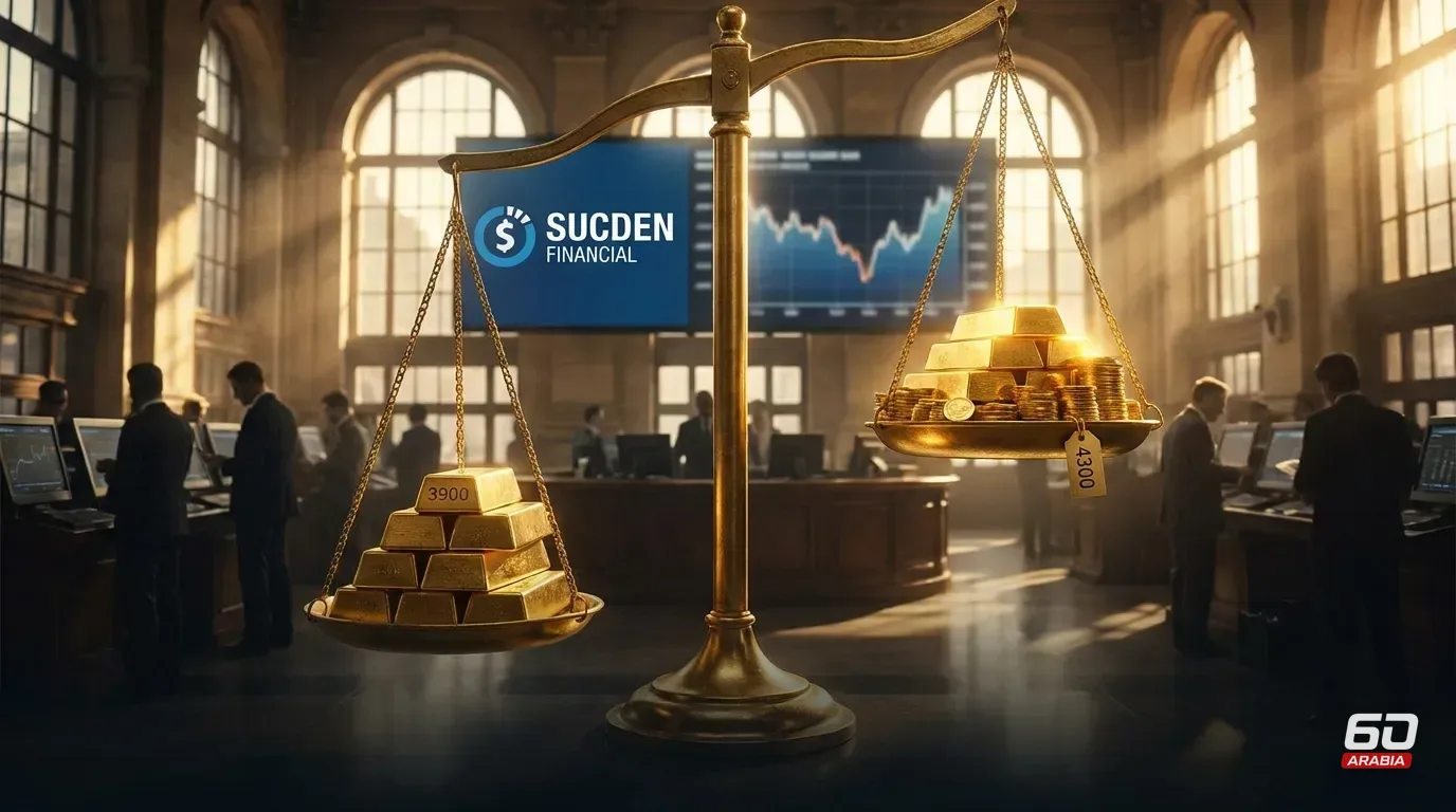 سوكدن تتوقع هبوط الذهب إلى 3,900 دولار قبل الفيدرالي ثم تعافيه إلى 4,300