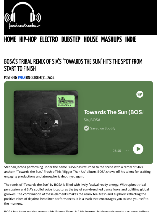 Fresh New Tracks