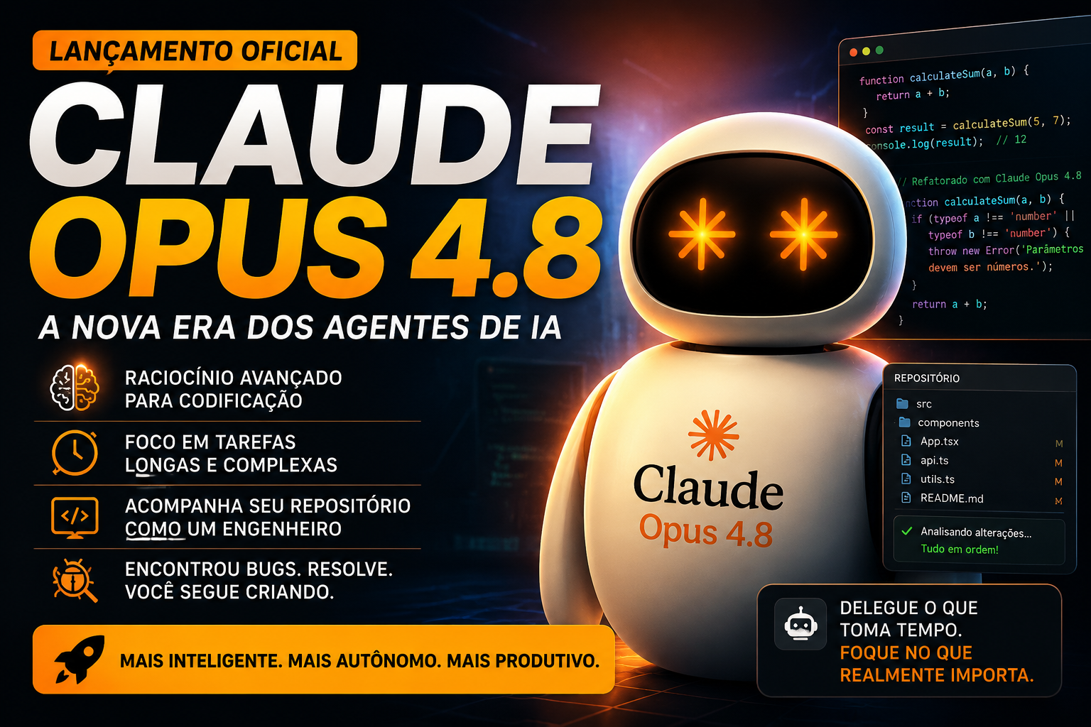 Claude Opus 4.8: A Nova Geração de IA para Desenvolvimento de Software e Agentes Inteligentes