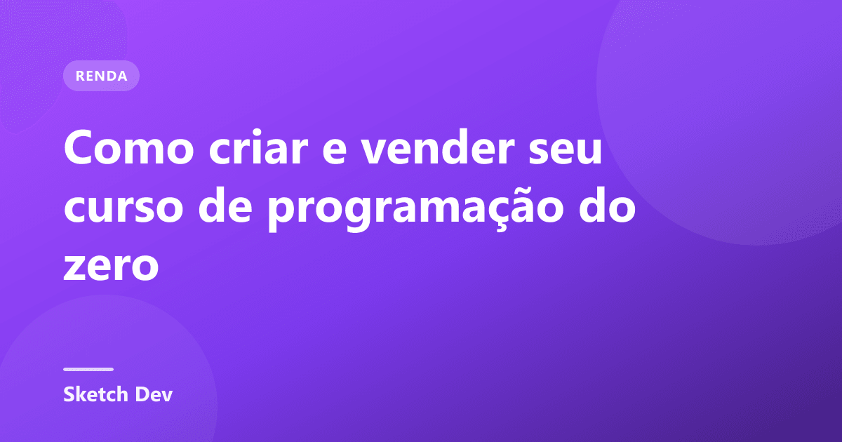 Pessoa gravando aula de programação pelo celular