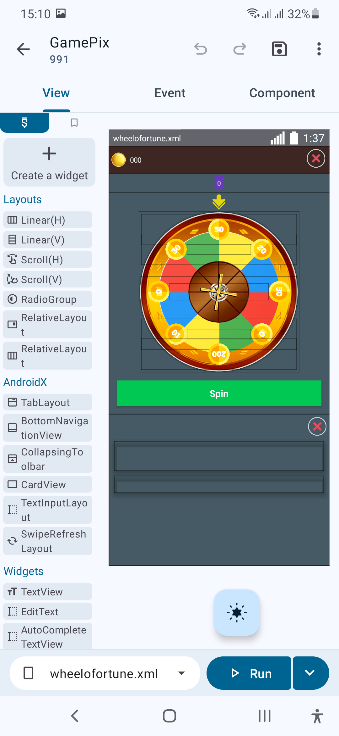 Slot + Roleta Game Pix
