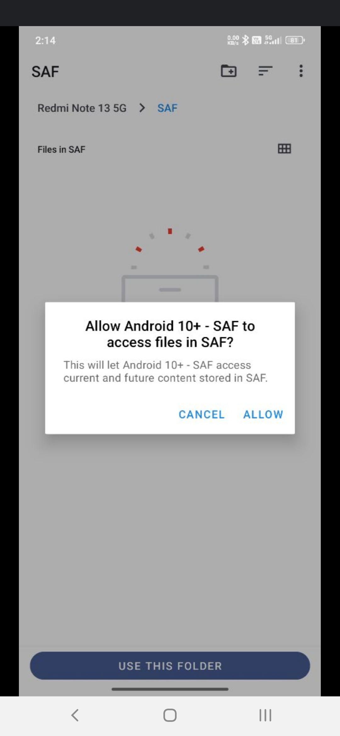 Android SAF 10 + — captura de tela 2