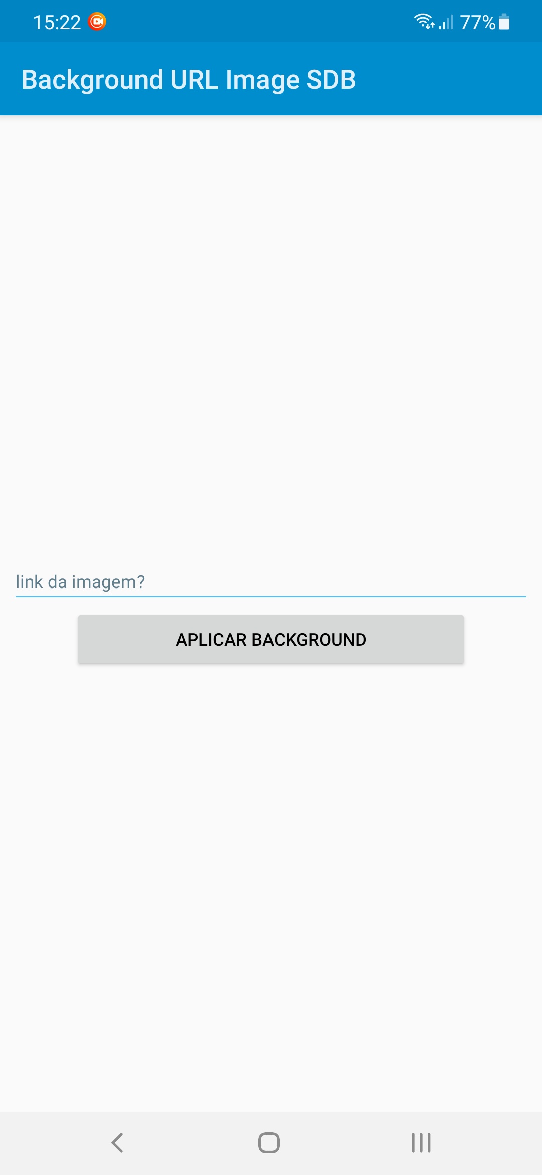 Background image link — captura de tela 1