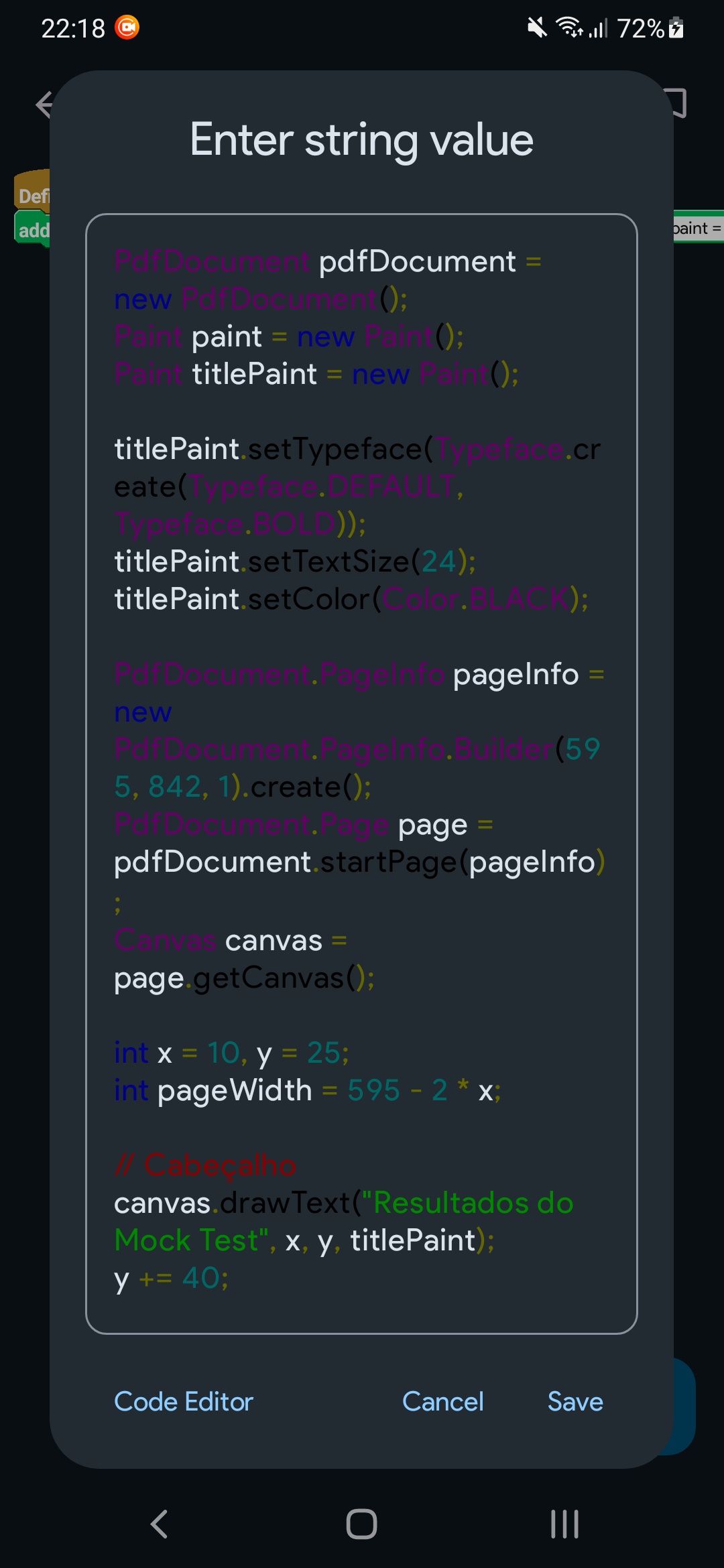List map para pdf — captura de tela 1