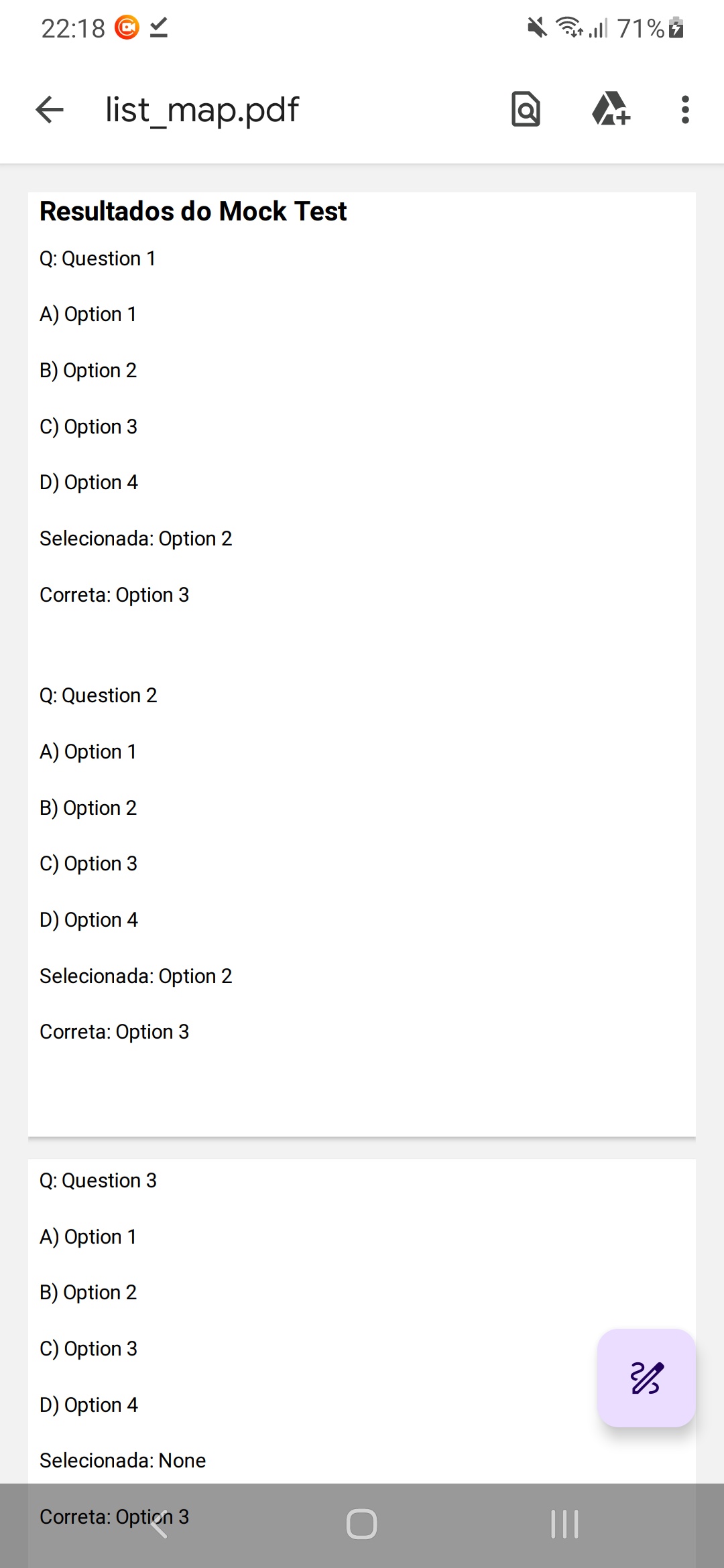List map para pdf — captura de tela 3