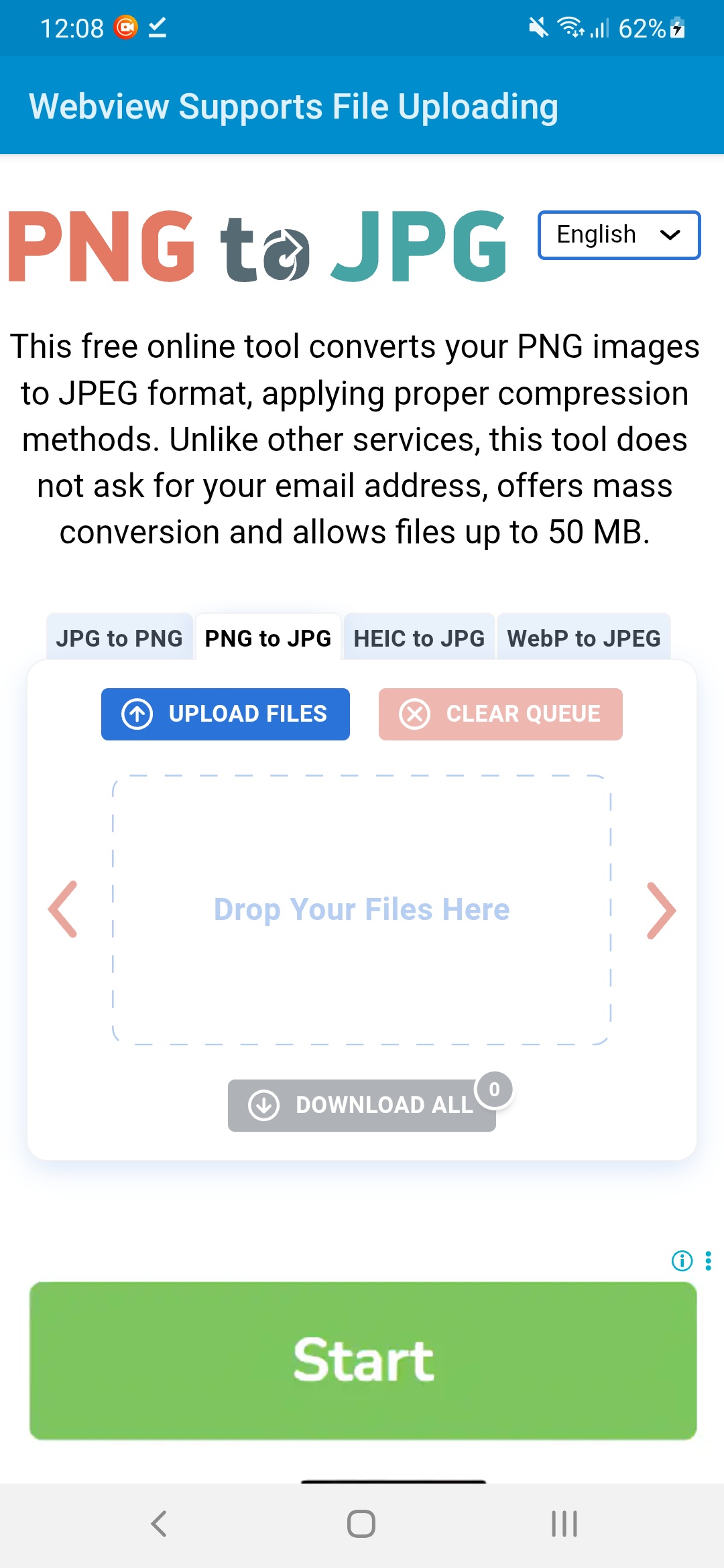 Webview Supports File Uploading — captura de tela 1
