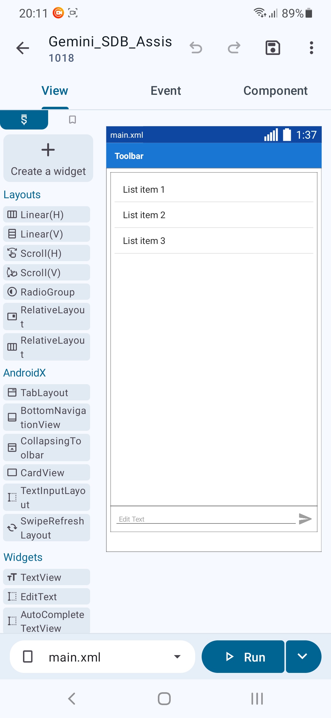 Gemini API assistente Inicial — captura de tela 2
