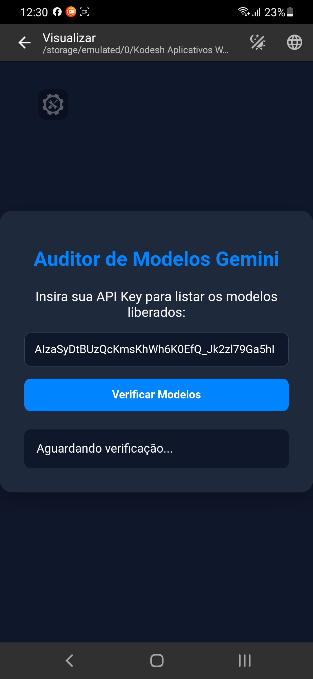 Auditor de Modelos Gemini - Html Css Js — captura de tela 2