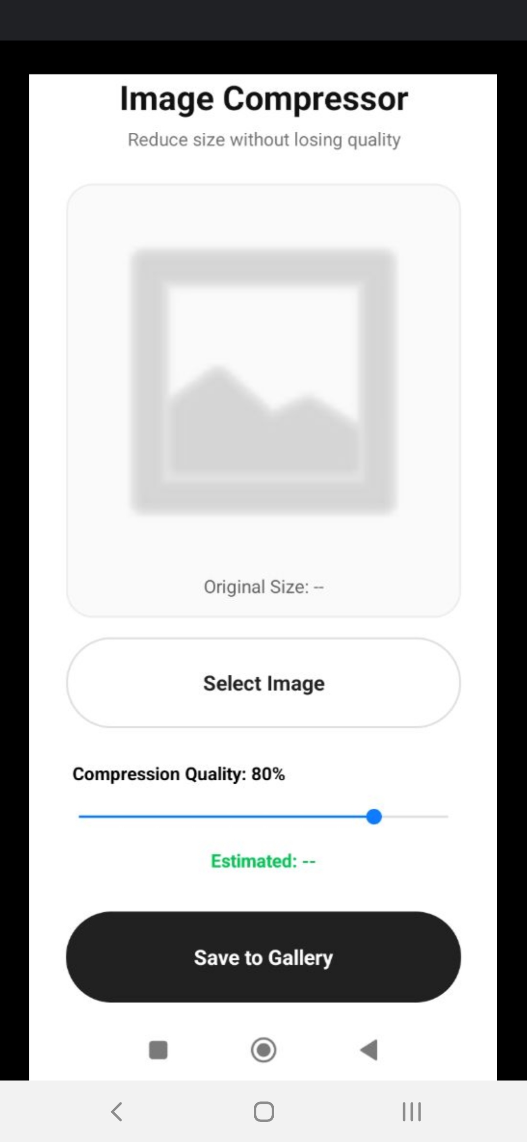 Imagem compressor off-line — captura de tela 1
