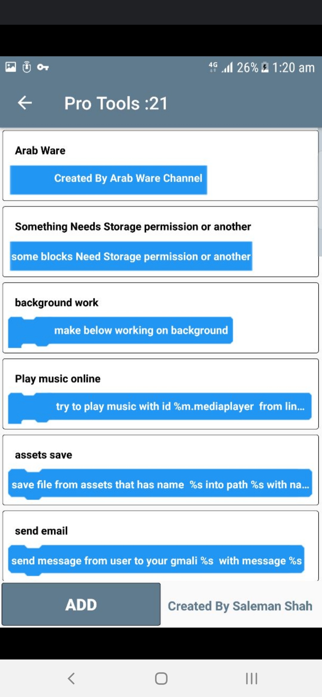 Sketchware Master Blocks — captura de tela 4