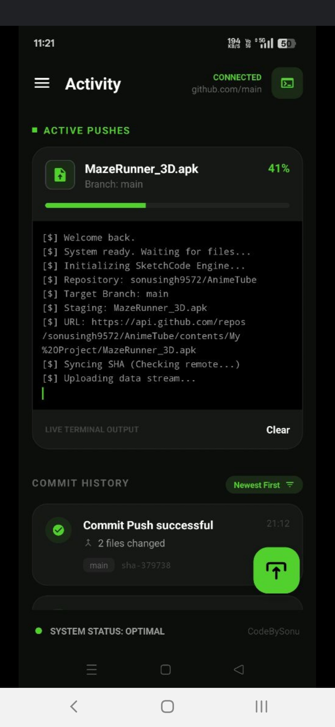 GitPushPro SWB — captura de tela 1