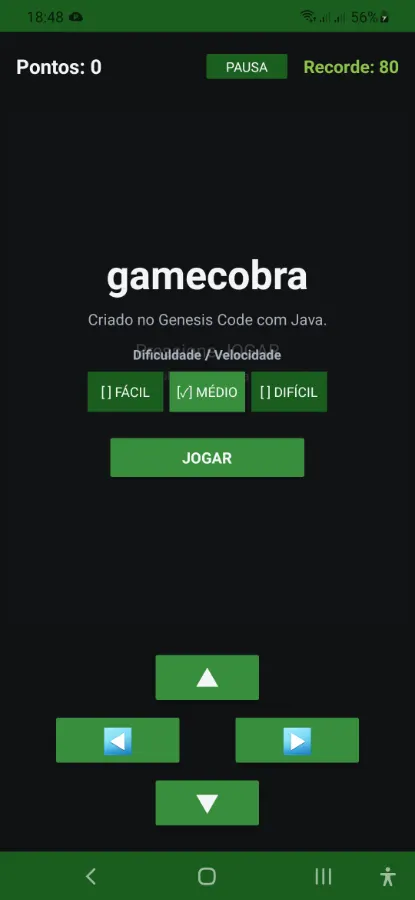 Game Gobra - projeto GC-AI — captura de tela 3