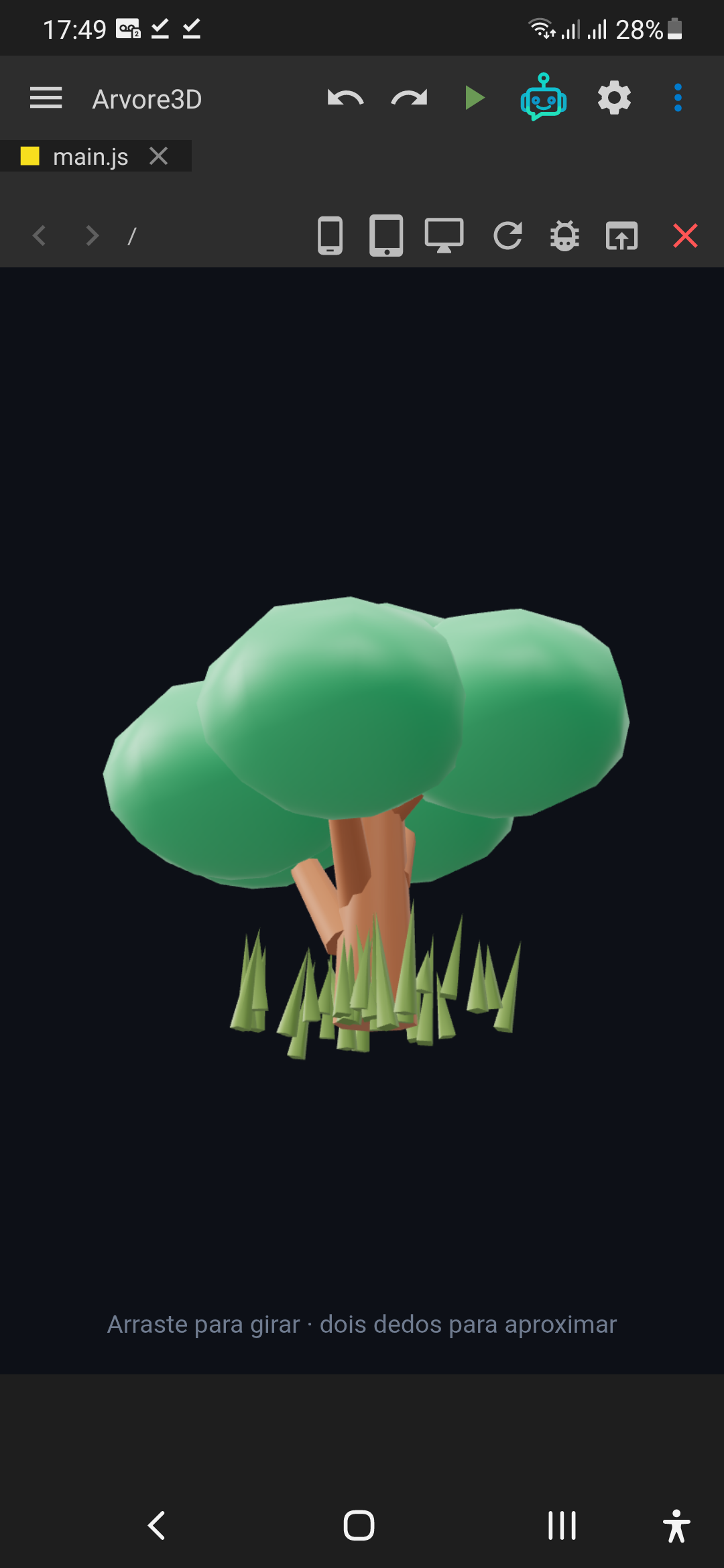 Arvore 3D — captura de tela 2