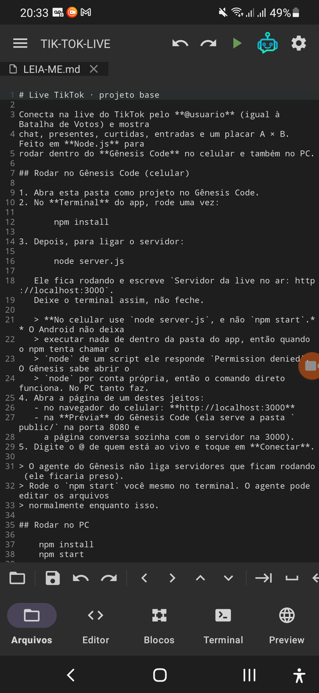 TikTokLiveAPI - NodeJs — captura de tela 1