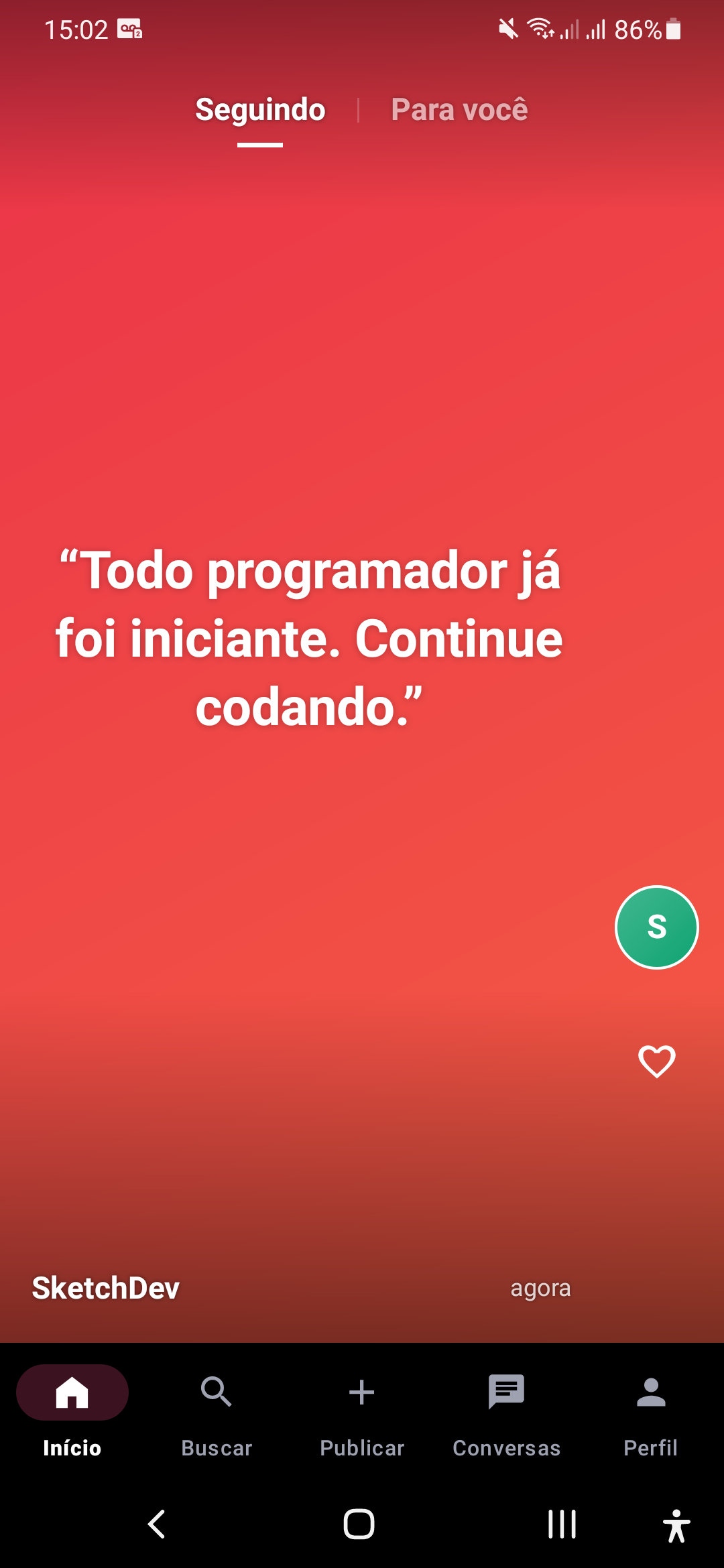 Vibeconecta Rede social - projeto GC-IDE-AI — captura de tela 5