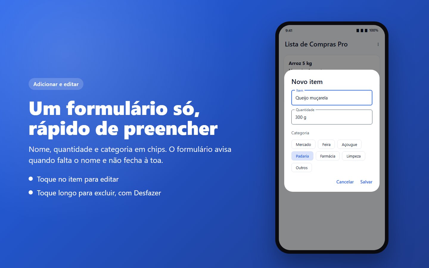 Lista de Compras Pro — captura de tela 2