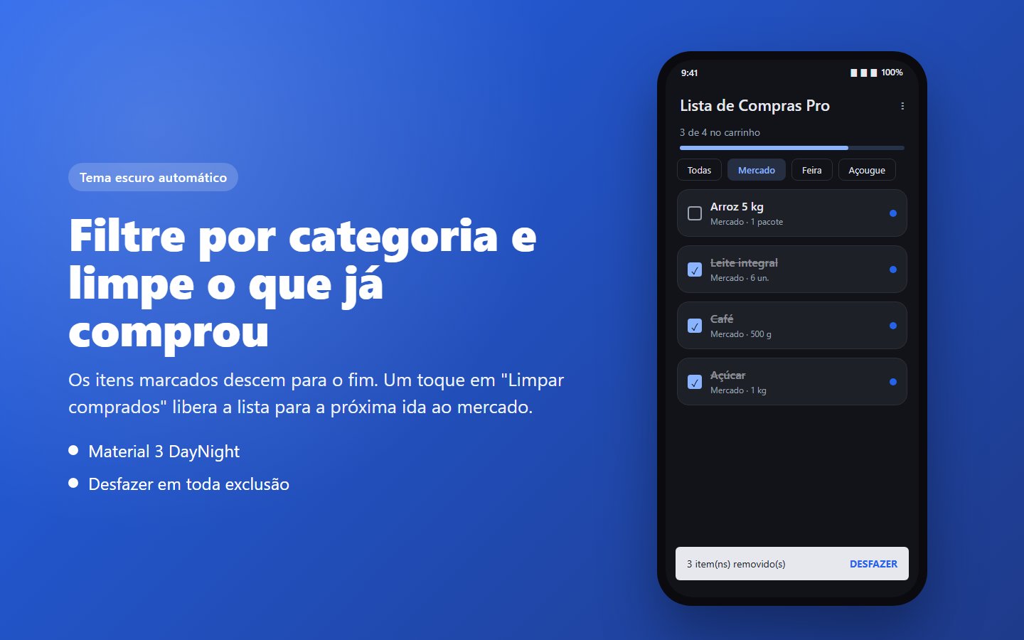 Lista de Compras Pro — captura de tela 3