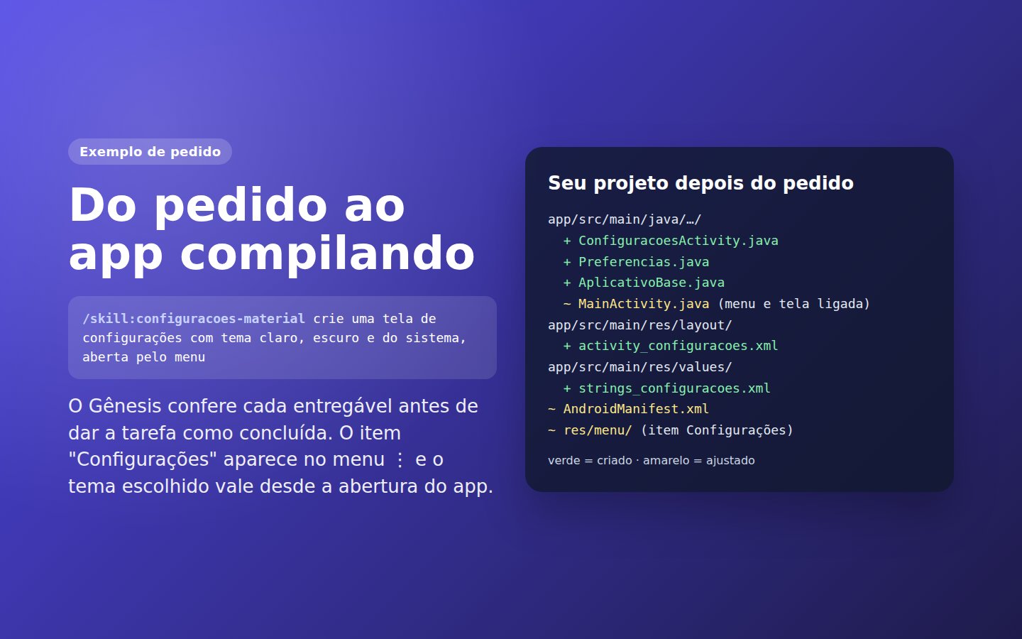 Skill Tela de Configurações — captura de tela 3