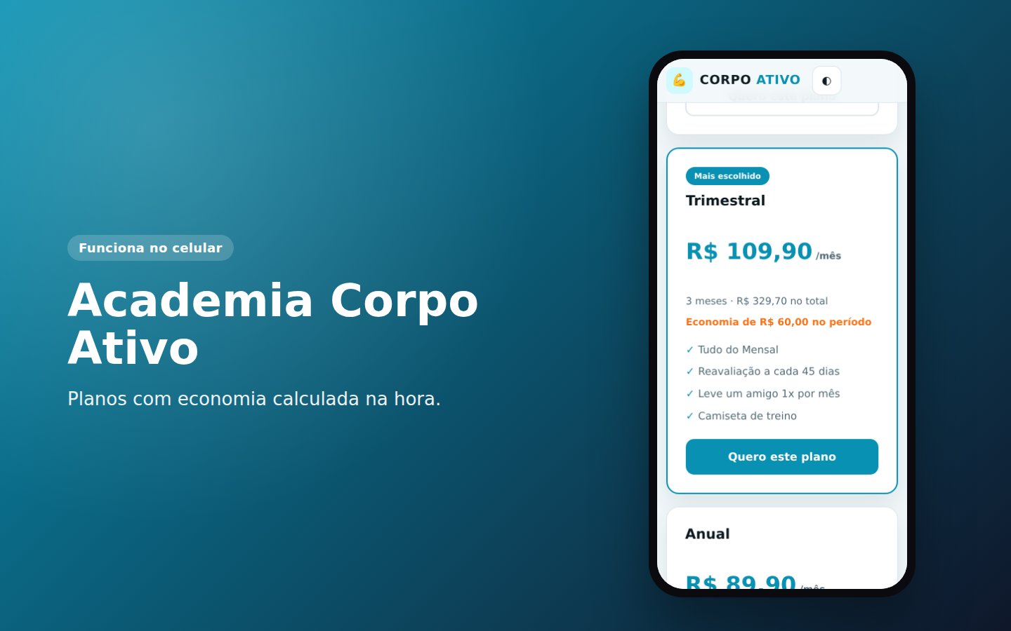 Academia Corpo Ativo — captura de tela 3