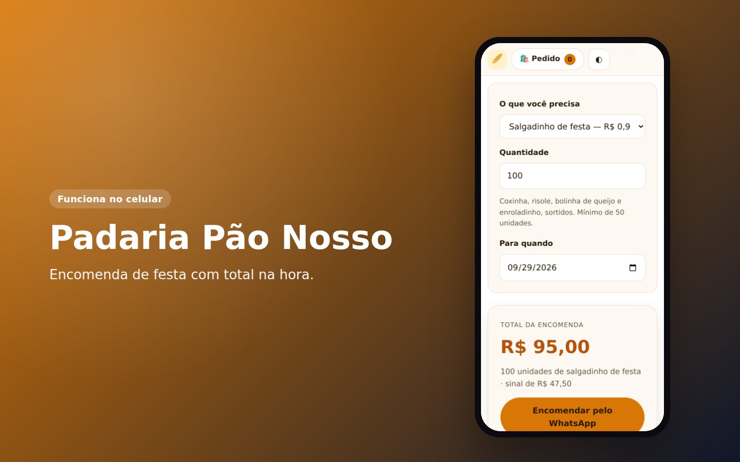 Padaria Pão Nosso — captura de tela 3