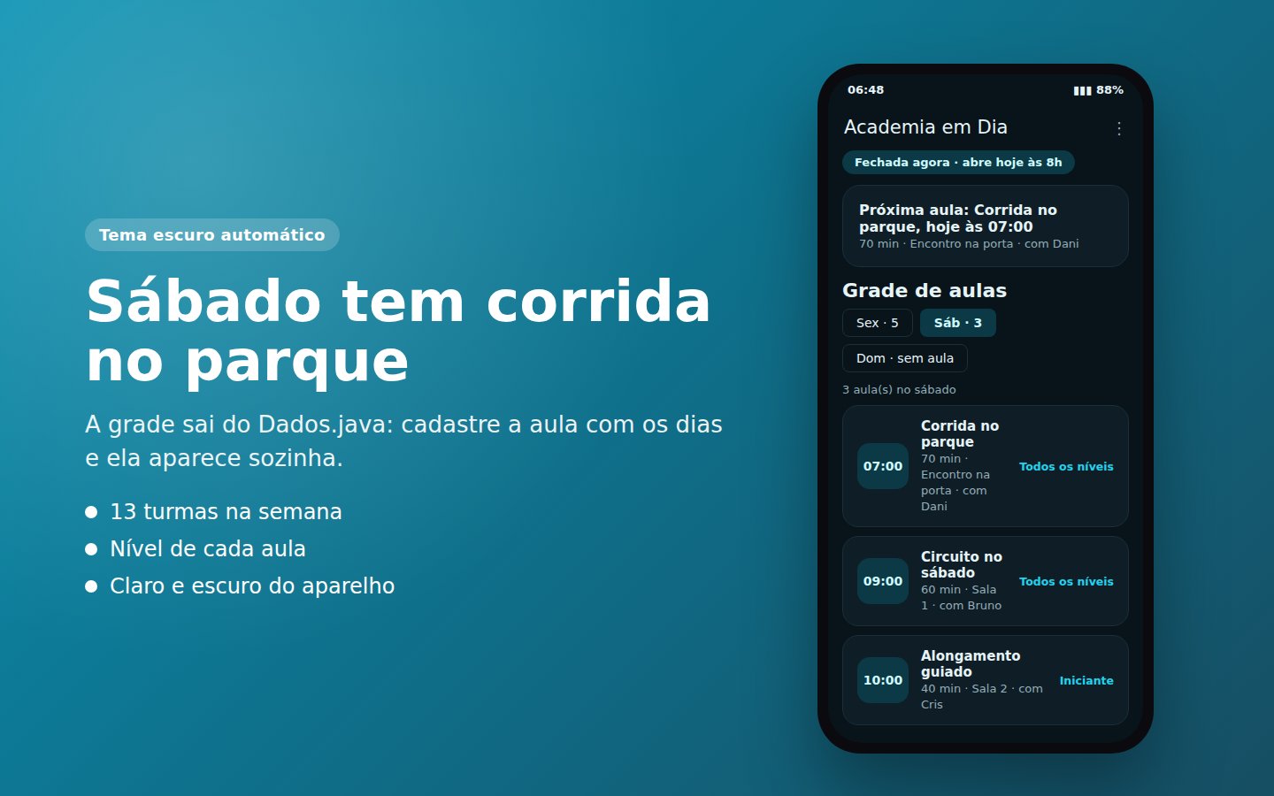 Academia em Dia — captura de tela 3