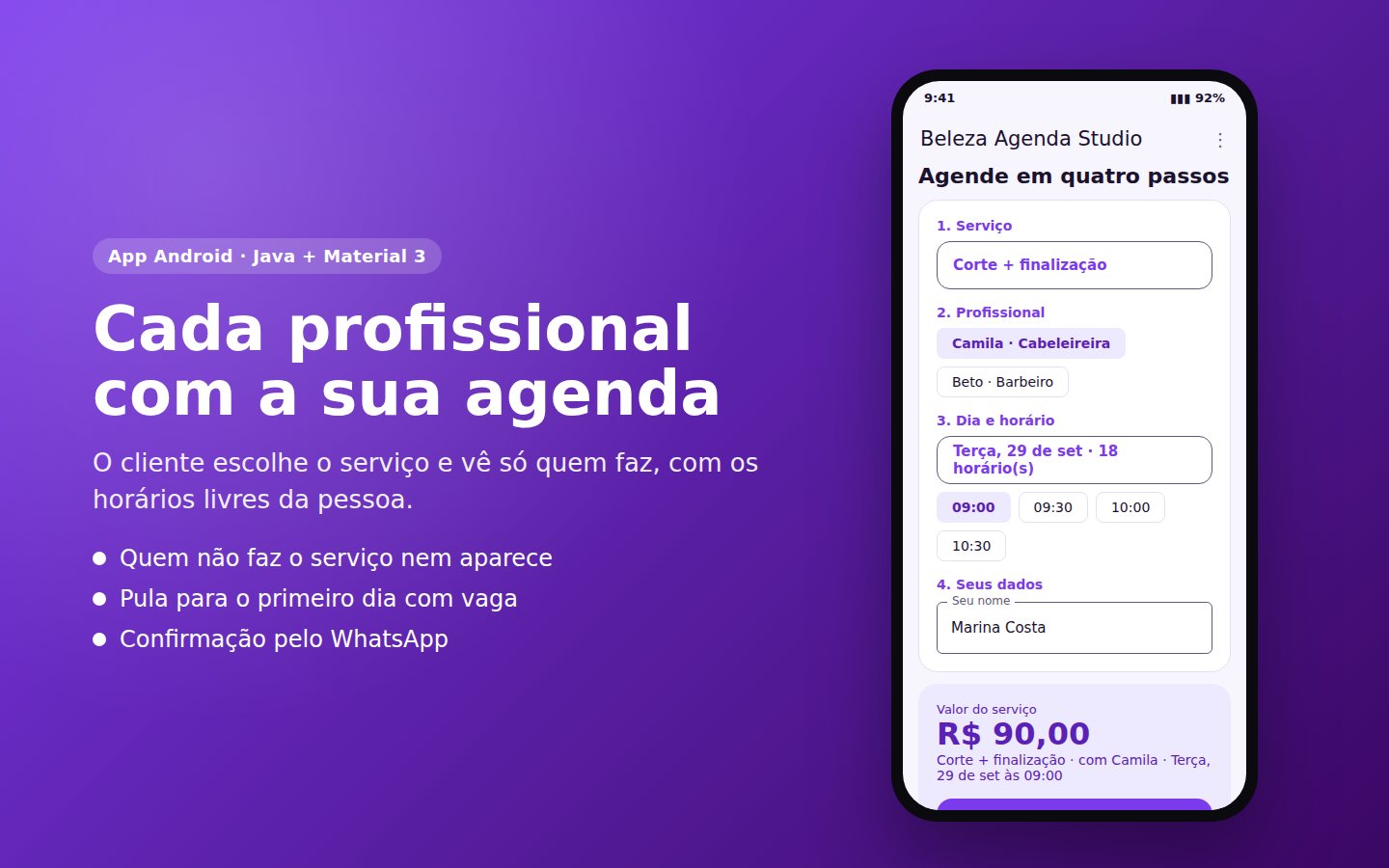 Beleza Agenda Studio — captura de tela 1