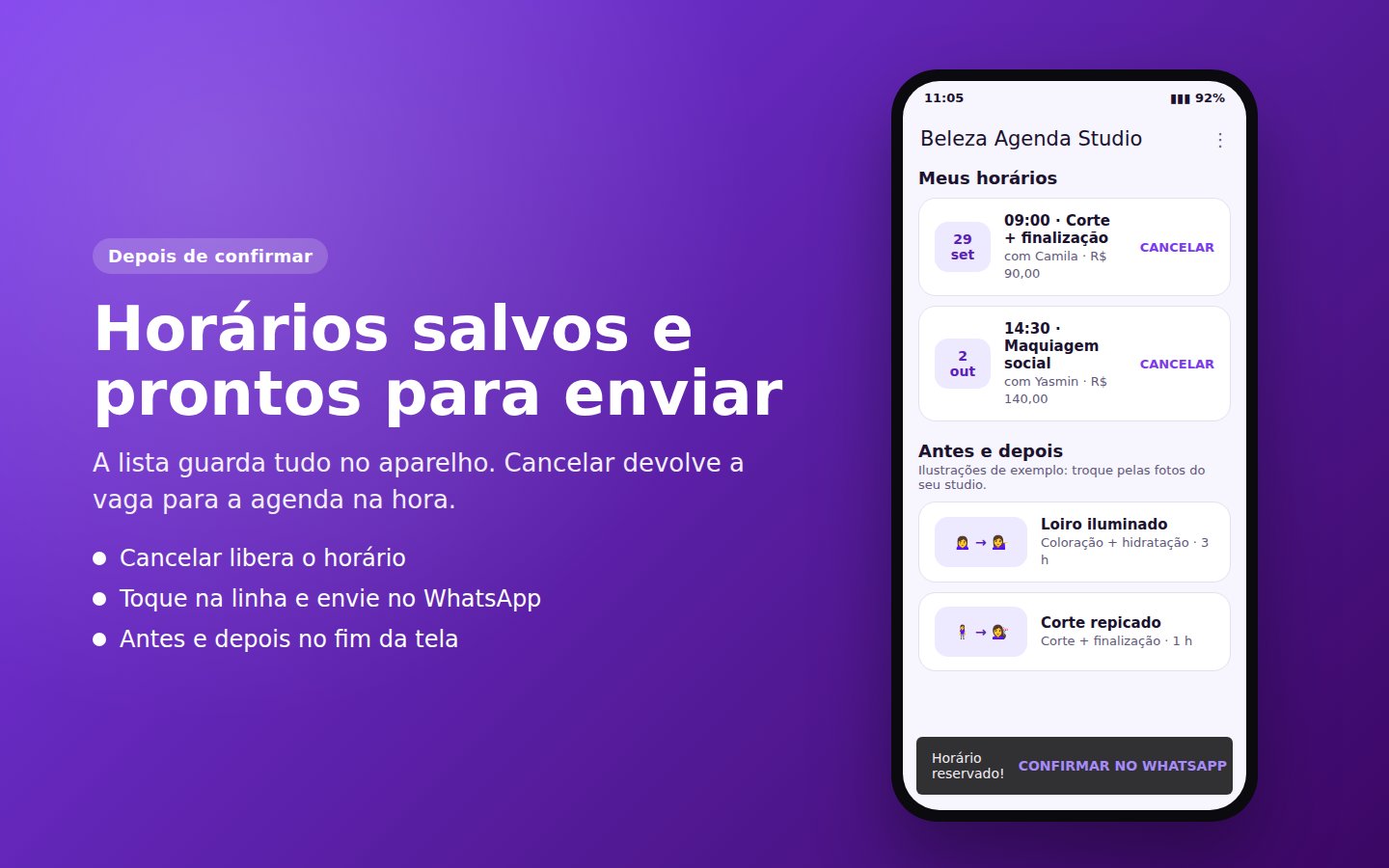 Beleza Agenda Studio — captura de tela 2
