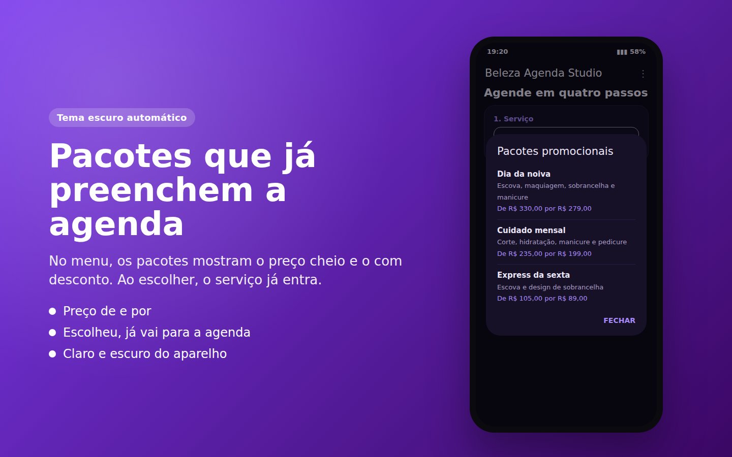 Beleza Agenda Studio — captura de tela 3