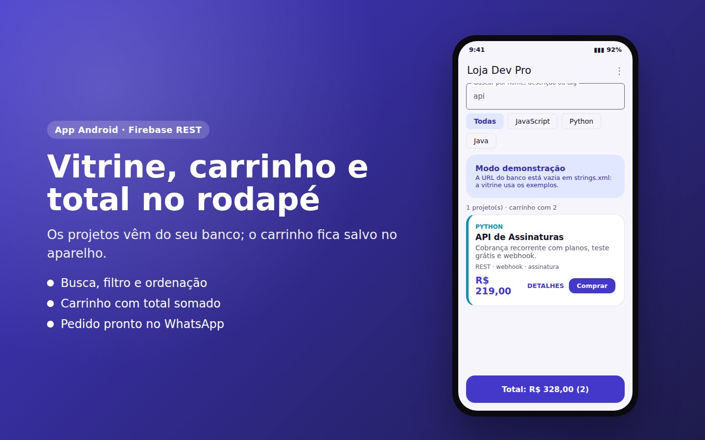 Loja Dev Pro — captura de tela 1