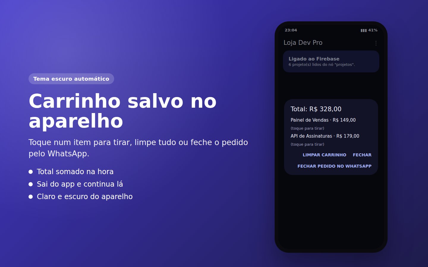 Loja Dev Pro — captura de tela 3