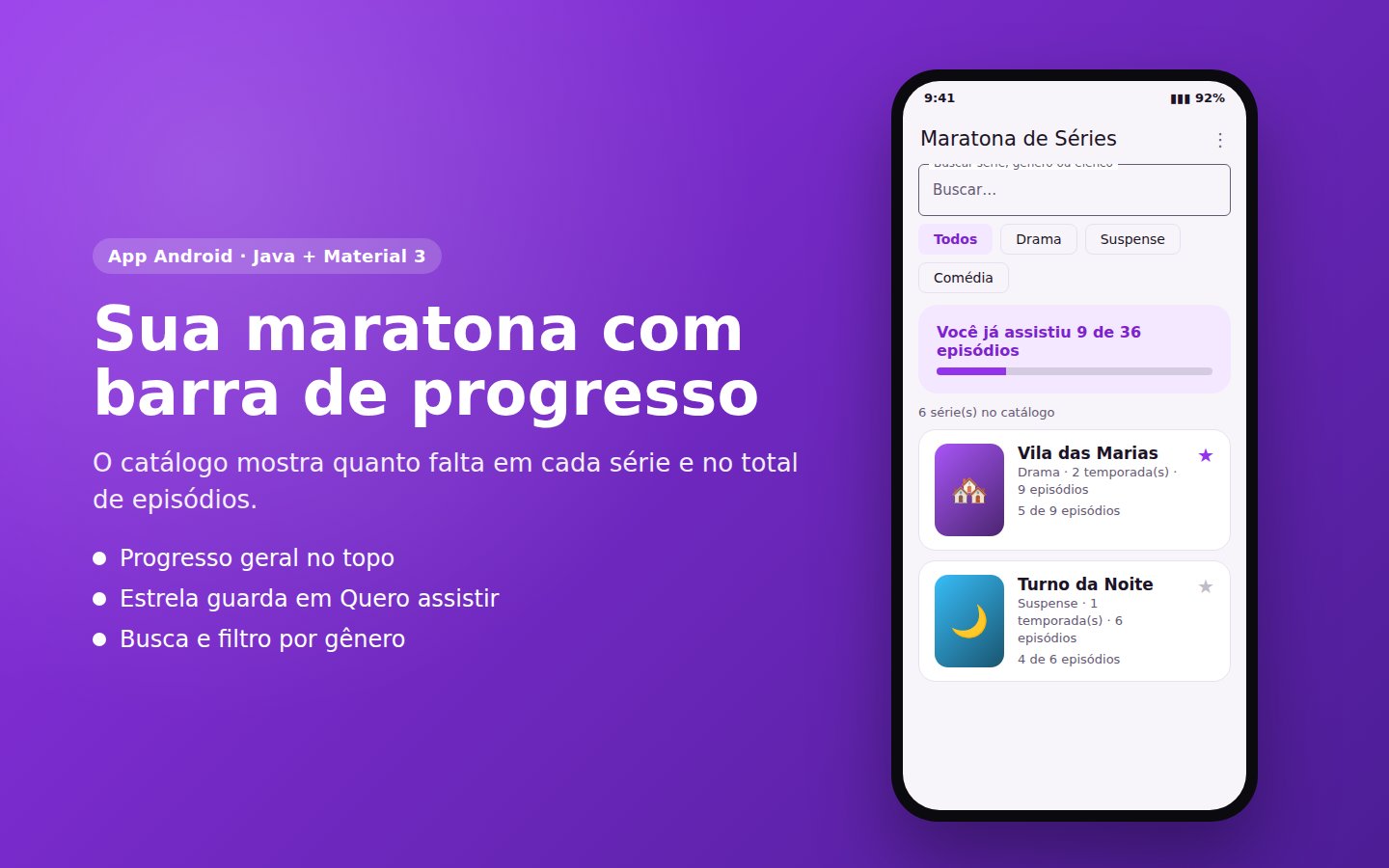 Maratona de Séries — captura de tela 1