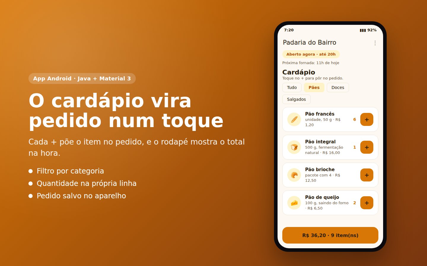 Padaria do Bairro — captura de tela 1