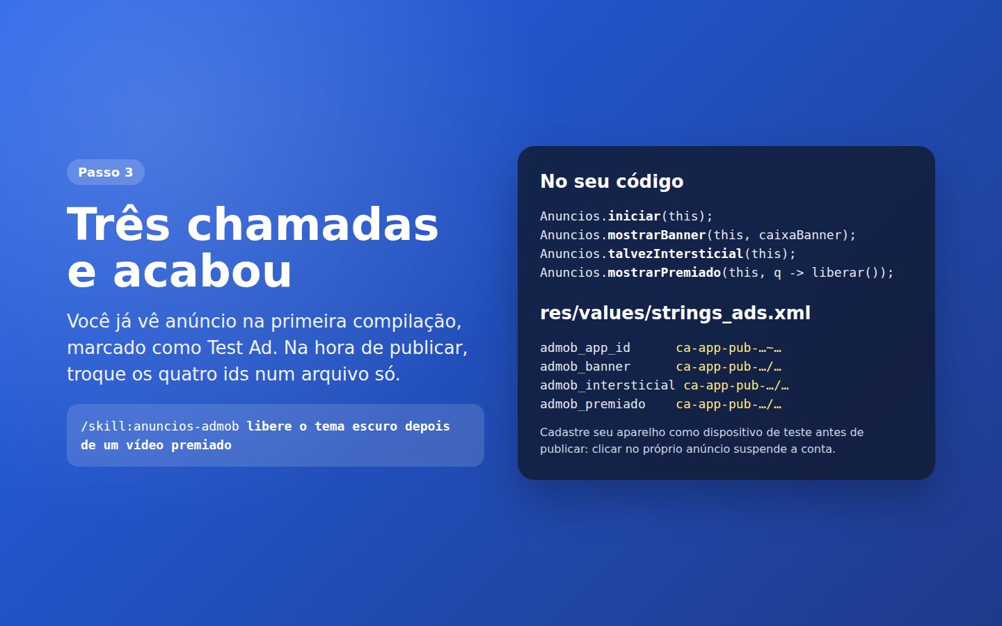 Skill Anúncios AdMob — captura de tela 3
