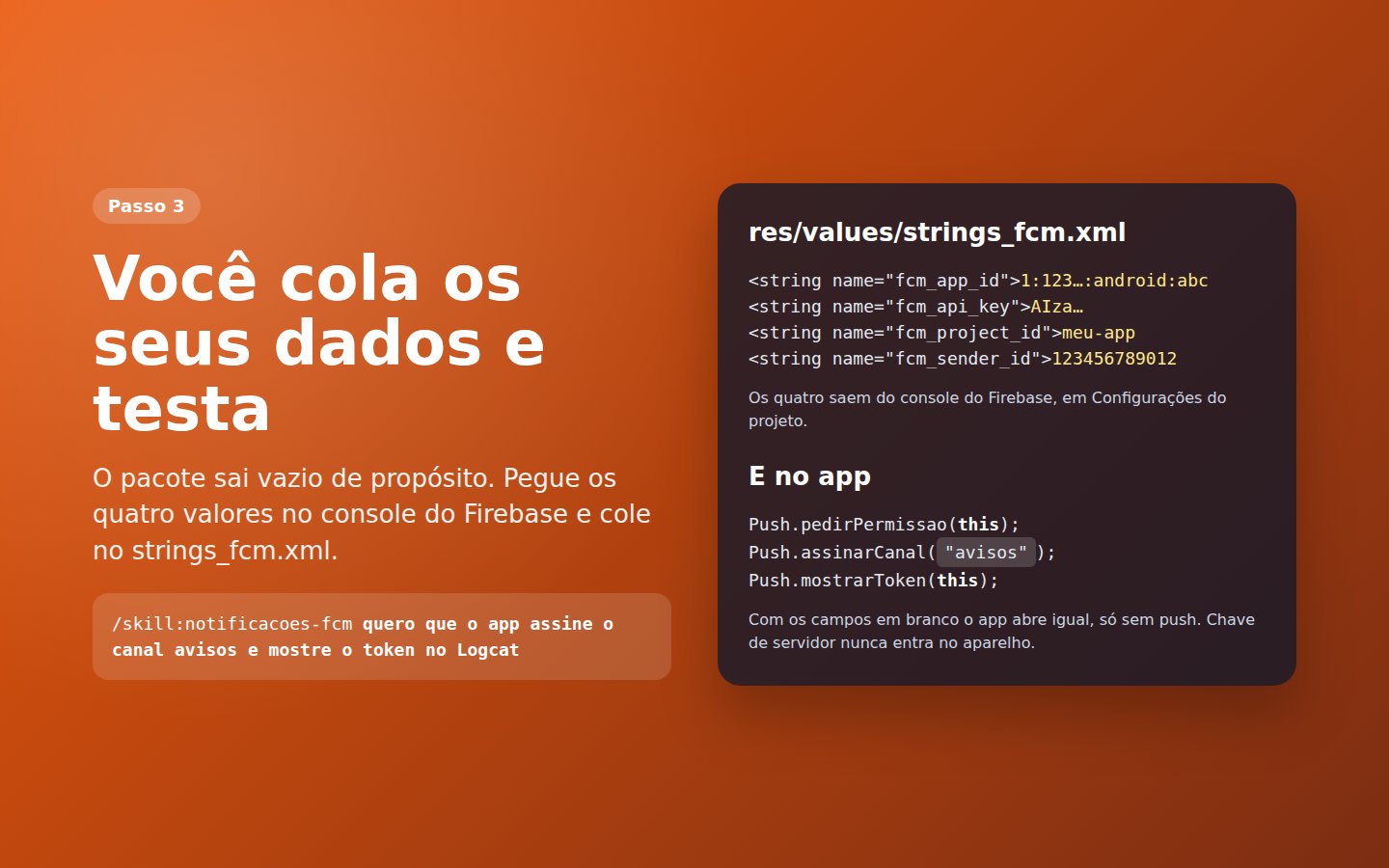 Skill Notificações FCM — captura de tela 3