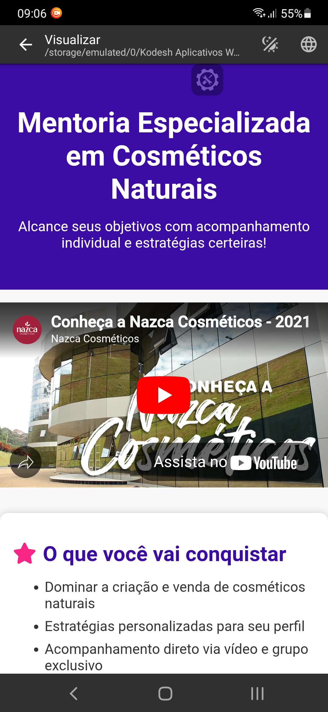 Landing Page gratuita para mentoria — captura de tela 1